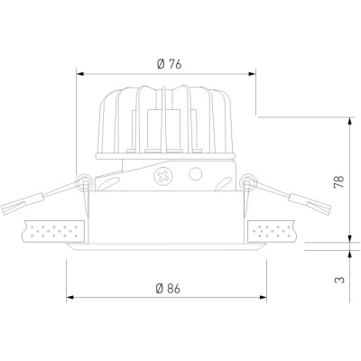 Точечный светильник Osti 25081/LED