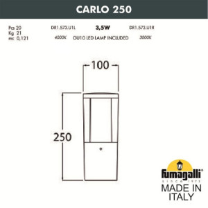 Наземный светильник Carlo DR1.573.000.LXU1L