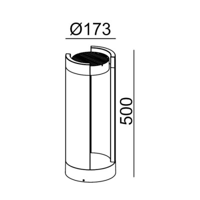 Наземный светильник  W61849-500 Gr