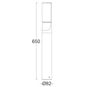 Наземный светильник  W1886-650 Gr