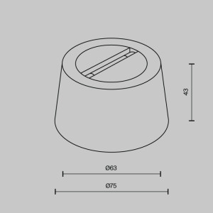 Чаша для двойного вывода ленты Accessories for system Parity TRA130CRDuo-B