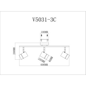 Спот David V5031-3C