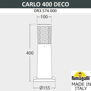 Наземный светильник Carlo Deco DR3.574.000.LXU1L