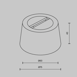 Чаша для двойного вывода ленты Accessories for system Parity TRA130CRDuo-B
