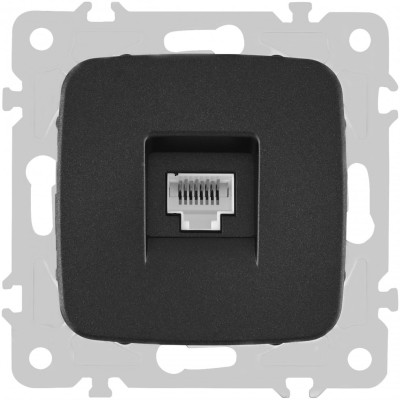 Розетка am-205 205.45-1.black