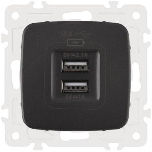 Розетка am-205 205.46-1.black