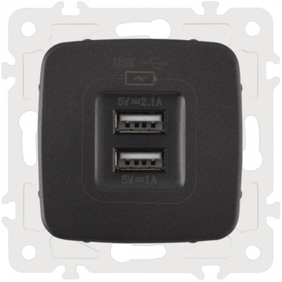 Розетка am-205 205.46-1.black