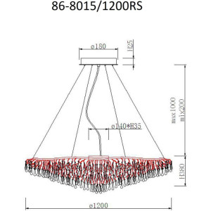 Подвесная люстра  86-8015/1200RS
