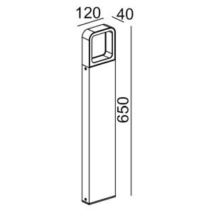 Наземный светильник  W61865-650 Gr