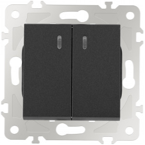 Выключатель am-203 203.31-2.black