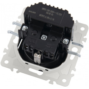 Розетка am-203 203.47-1.black