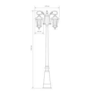 Наземный фонарь Virgo GLXT-1450F/2