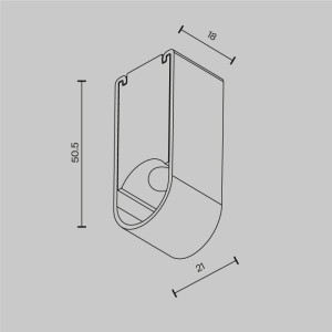 Фиксатор для накладного монтажа Accessories for system Axity CA010SM-BS