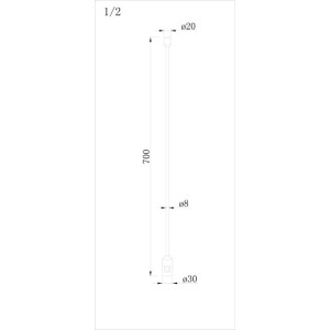 Стойка CODE 1.2 Single Stand H700 BBr DL20224